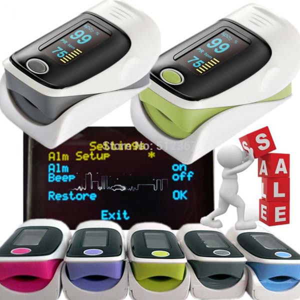 OLED Fingertip Pulse Oximeter Alarm
